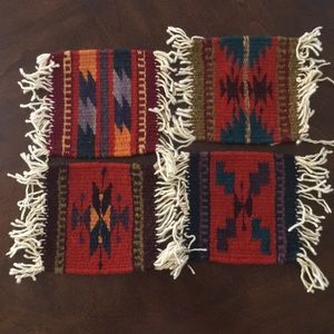 4 mini rugs